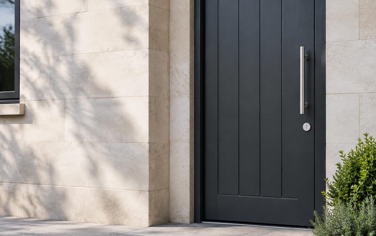 Contemporary reinforced entrance door